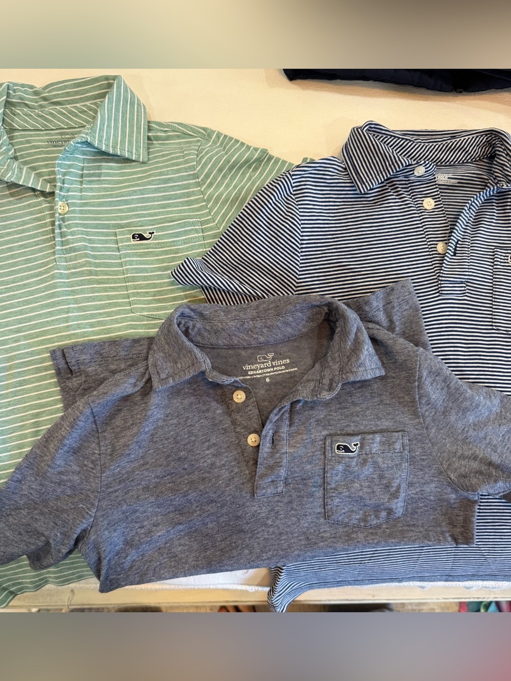 Vineyard Vines Kids Polo set of 3; Great condition! (Size 6)